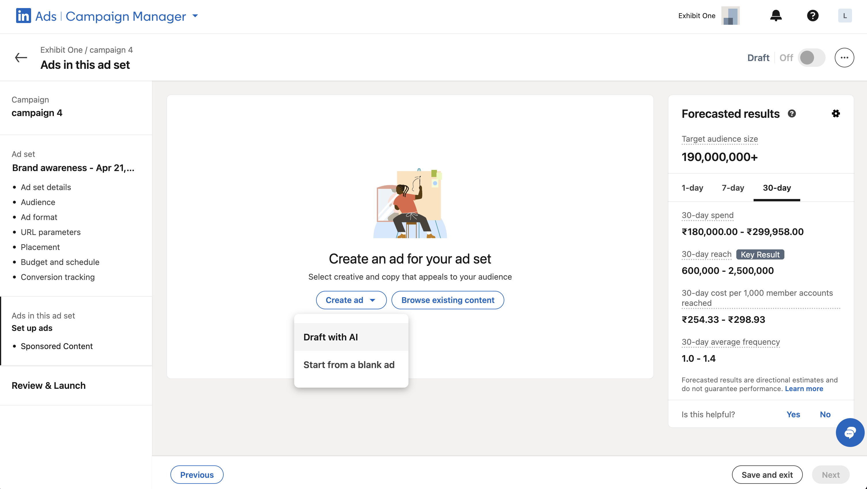 LinkedIn - Start From Blank Ad