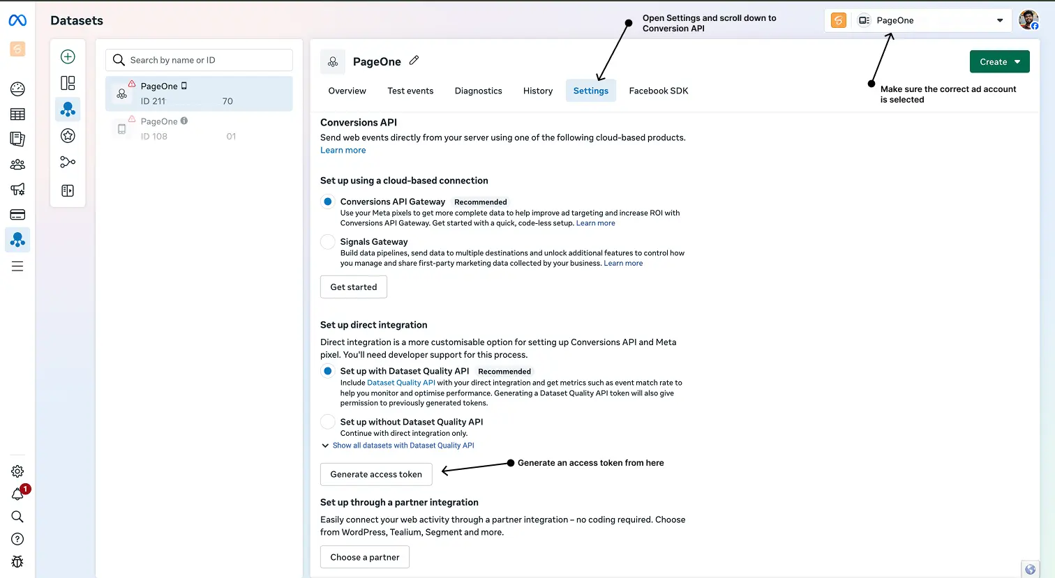 Meta Access Token - Step 2